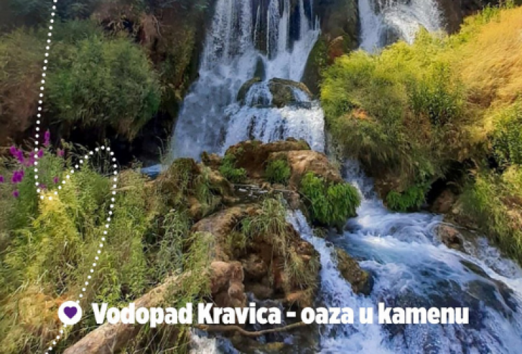 Oaza u kamenu; Vodopad Kravica