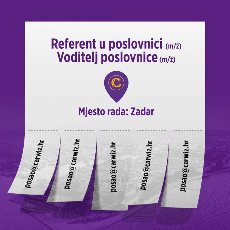 Zaposli se u najbrže rastućem rent a caru u Hrvatskoj!